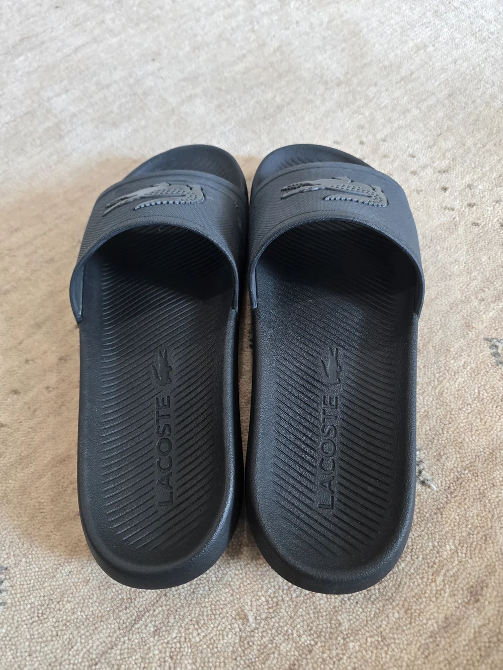 Lacoste Men’s Black Slide Sandals